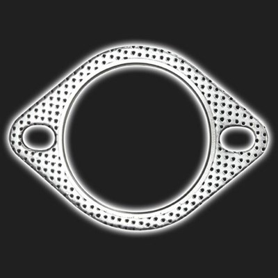 Прокладка фланца выпускной системы с кольцом (под 2 болта) D=76 мм - фото 38964