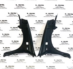 Крылья передние стандартные (АБС-пластик) ВАЗ 1117-1119 Калина-1, Комплект 2 (шт), окрашенные - фото 50897