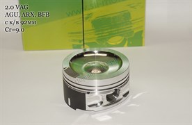 Поршни СТИ VolksWagen 2,0 AGU 82.5мм (CR=9,0) кольца 1,2/1,5/2,0