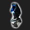 Тумблер с карбоновой крышкой, синяя подсветка - фото 44973