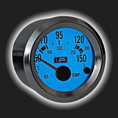 Прибор AUTO GAUGE температуры масла /52 мм/ люминесцентный - фото 40481
