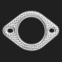 Прокладка фланца выпускной системы с кольцом (под 2 болта) D=63 мм
