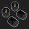 Колпачки колёсных ниппелей RAYS Style чёрные (4 штуки) - фото 42170