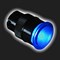 Кнопка универсальная с синей подсветкой - фото 43025